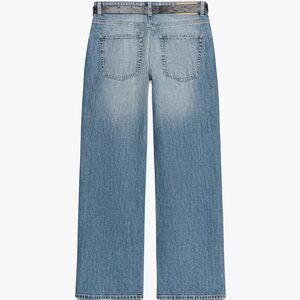 New Zara Z1975 mid-rise straight belted jeans n mid-blue 29 (US8)